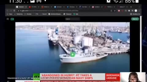 UKRAINE NAVAL SHIPS ABANDONED all files, computers just left for Russia, was it left on purpose?