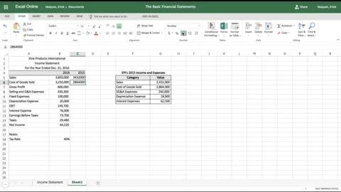 Excel Tutorial_ How to Create an Income Statement