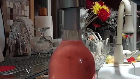 All of this Effort to Show You an Electric Wine Bottle Un-Cork Video