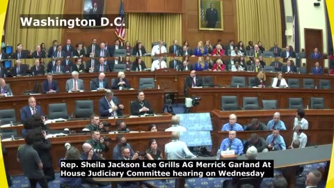 Rep. Sheila Jackson Lee Grills AG Garland on the Biden Family during House Hearing in Washington.