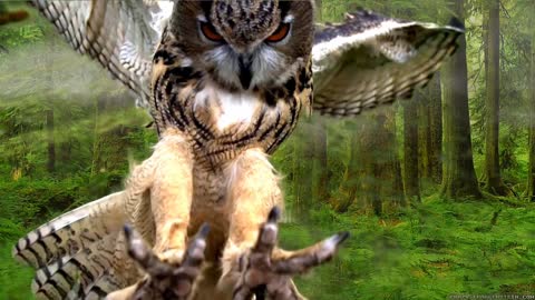 Owl bird wings
