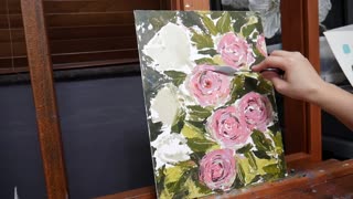 Floral Roses Canvas Wall Art