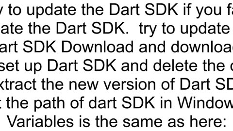 Failed to start the Dart CLI isolate null on mac