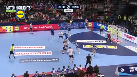 Iceland vs Norway Highlights Men's EHF EURO 2022