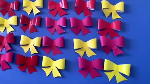 Si të bëjmë një fjongo me leter |How to make a paper bow/ribbon🎀#paperbow #ribbon