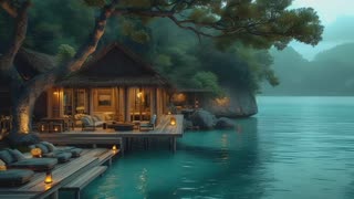 Tranquil Nature 🕊️✨ Chill Jazz Melodies & Calming Sea Ambience For Work, Yoga, And Relaxing