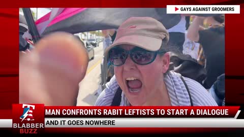 Man Confronts RABIT Leftists To Start A Dialogue