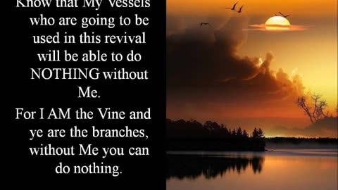 070724 Word From God -Prophecy of Millennial Reign, Revival, Order within Tribulation, Rapture