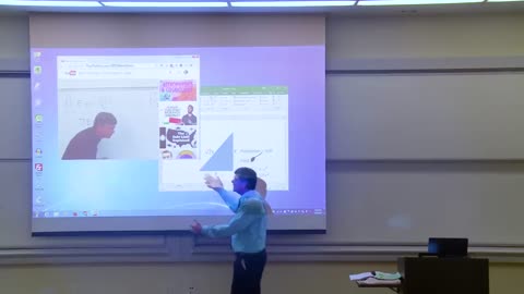 Maths Professor Fixes Projector Screen (April Fools Prank)