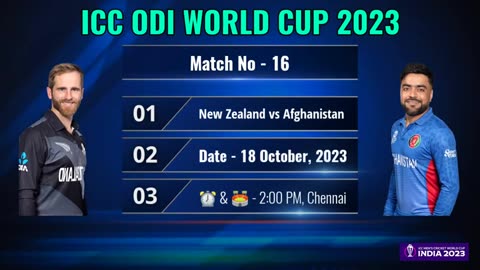 ICC World Cup 2023 Schedule Time Table - World Cup 2023 Schedule - 2023 World Cup Schedule