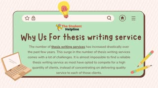 Why Do You Need Thesis Writing Service?