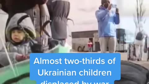 Almost two-thirds of Ukrainian children displaced by war