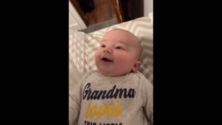 Momma's Jokes Keep Baby Giggling Before Bed