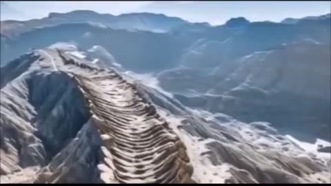 PETRIFIED GIGANTIC SPINE BONE KUNLUN MOUNTAINS IN CHINA ONE OF 10 FORBIDDEN