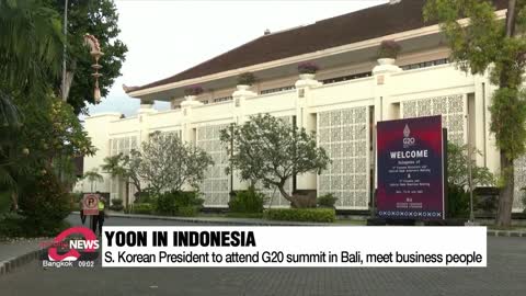 S. Korean President arrives in Bali for G20 summit