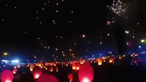 one of the moments at the dieng culture festival