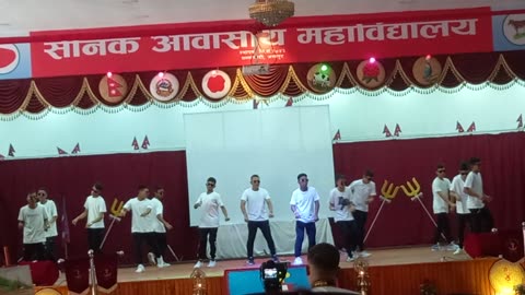 Nepali dance in school program