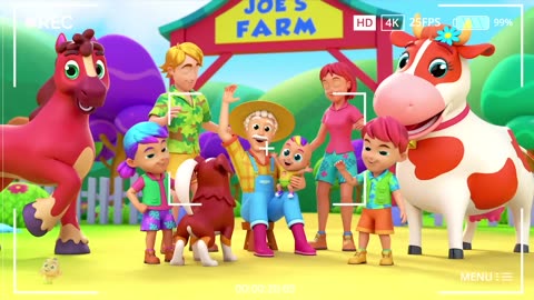 Old Farmer Joe Had A Farm | Joe's Farm Song For Kids | Nursery Rhymes and Baby Songs
