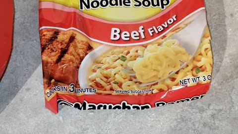 Eating Maruchan Ramen Noodle Beef Flavor, Dbn, MI, 5/24/24