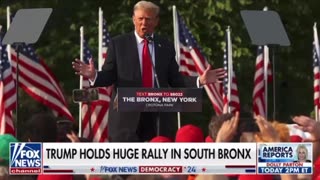 Trump holds huge rally at South Bronx