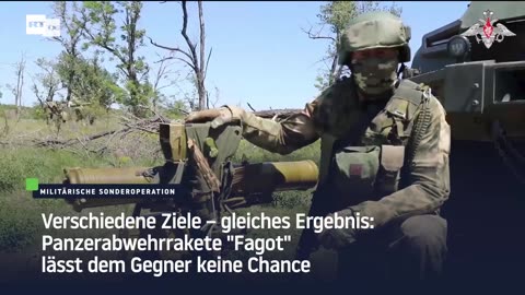 Verschiedene Ziele – gleiches Ergebnis: Panzerabwehrrakete "Fagot" lässt dem Gegner keine Chance