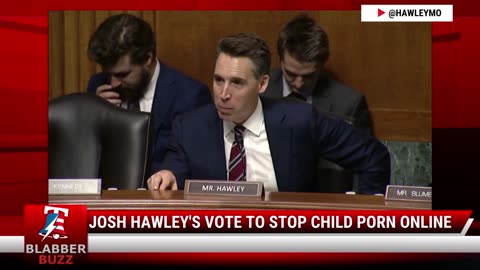 Josh Hawley's Vote To Stop Child Porn Online