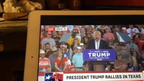 President Trump speech to packed Waco Texas crowd