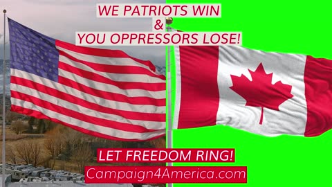 A 1-minute message to the oppressors of Freedom & Liberty in the USA & Canada.