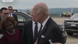 Biden Refuses to Answer Questions About Hawaii Trip, Walks Away