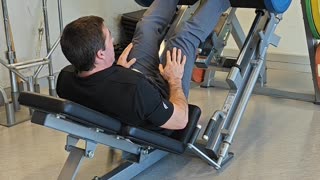 Single leg leg press (eccentric)