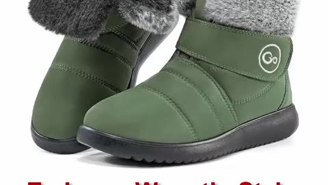 Step into Winter Bliss: Reimferce's Cozy Waterproof Snow Boots for Women!