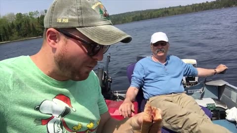 Fishing in Grand Lake Matagamon, Maine