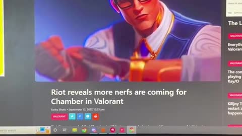 1_They really decided chamber needed more nerfs #valorant #chamber