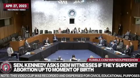 Sen. Kennedy Asks Dem Witnesses If They Support Abortion Up To Moment Of Birth