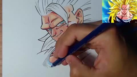 Goku Speed Drawing - Desenhar Fácil Anime