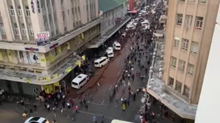 Suspected Gas Leak Cracked Johannesburg Street