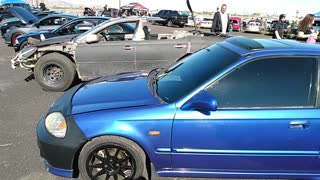 Import Face Off Car Show with drifting