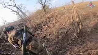 An assault group of paratroopers cleared a Ukrainian defensive position