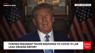 Donald Trump Responds to Covid-19 Lab Leak Report he Promises Some Form of Retribution