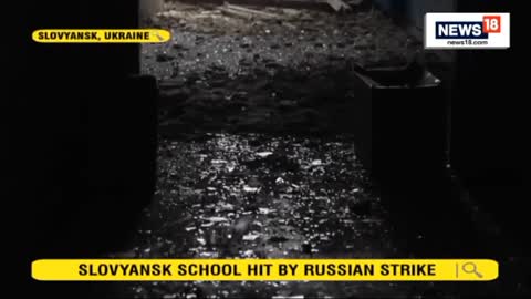 Slovyansk school hit by Russian strike