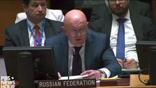 Vasily Nebenzya is Russia's Ambassador to the UN on Russia's annexing formerly Ukrainian provinces