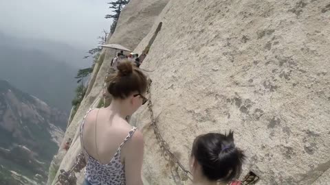 Hua Shan Cliffside Plank Walk