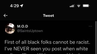 Receipt dropped on Black Twitter Racist #BlackPeopleCantBeRacist