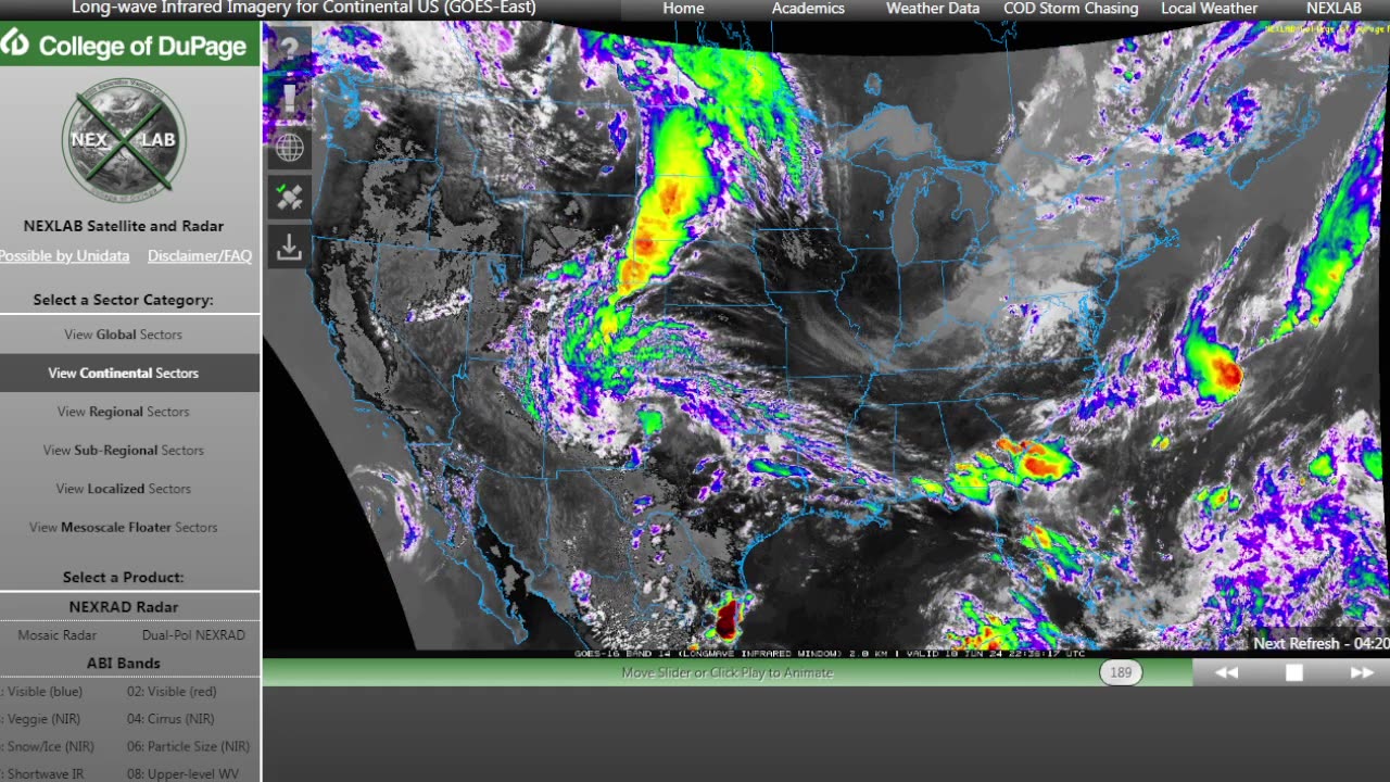 Real Weather Map Real Weather Radar - More frontals movin through - June 10th 2024