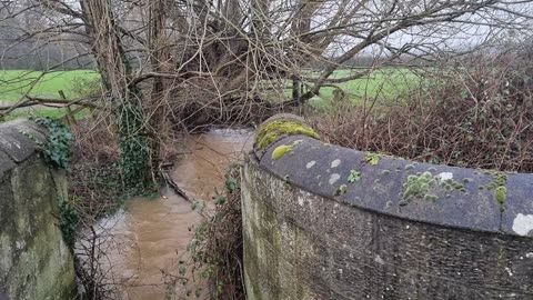 View Of A Stream In North Wales.