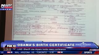 WOW: Sheriff Joe Arpaio Releases New Information on President Obama's Birth Certificate (FNN)