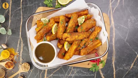 Restaurant Style Spicy Finger Fish Fry Recipe by Food Fusion