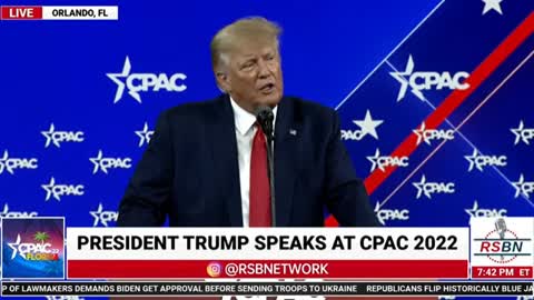 President Donald Trump Speaks at CPAC 2022 2-26-22
