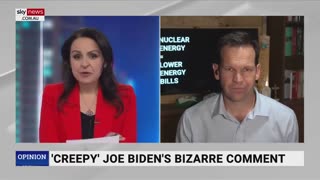 Australian Senator reacts to creepy Biden video