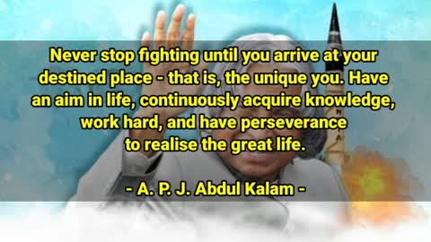 Inspiring Quotes By APJ Abdul Kalam to Dream and Innovate in Life